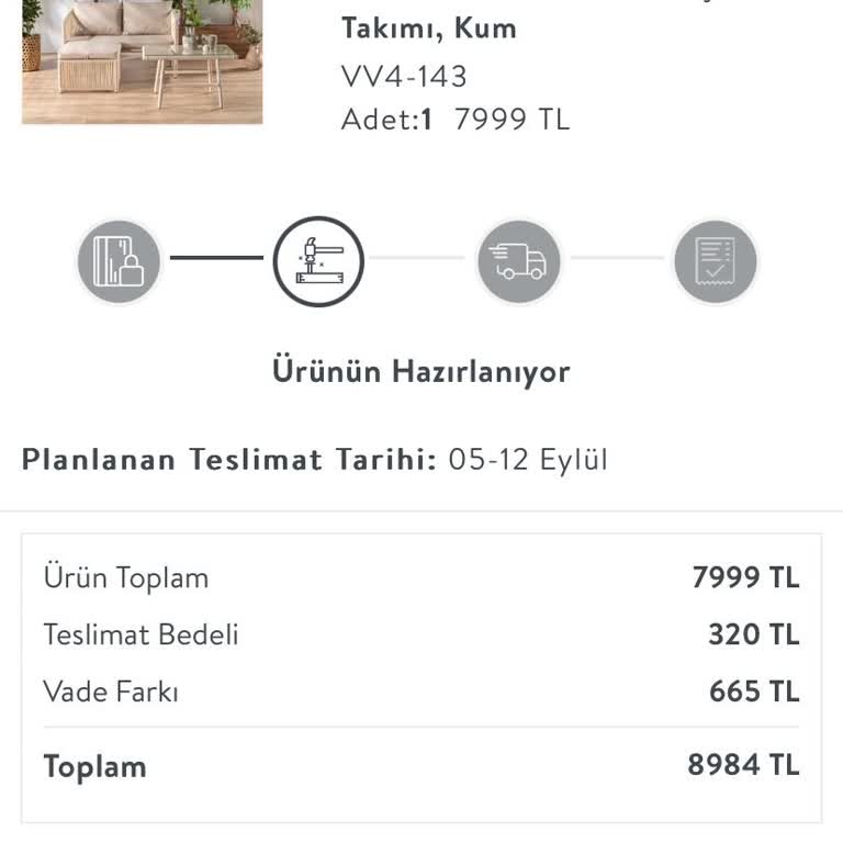 Vivense Teslim Edilmeyen Ürün