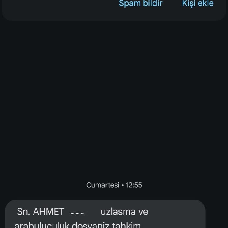 E.UZLASMA (SMS) E Uzlaşma Şikayeti