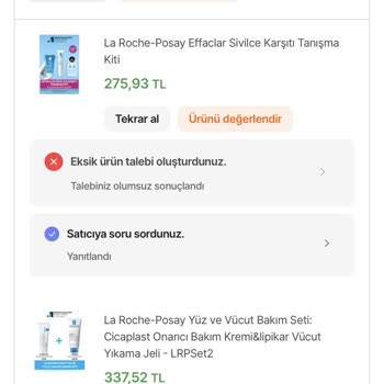 La Roche Posey Eksik Ürün