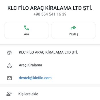 KLC Filo Araç Kiralama Taklit Eden Sayfa Yaşanan Ücret Ve İade Sorunu