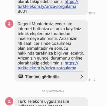 Türk Telekom Evde İnternet Altyapı Sorununun Çözülememesi.