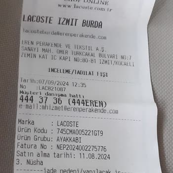 Lacoste Satış Sonrası Destek Te Müşterisinin Yanında Durmadı