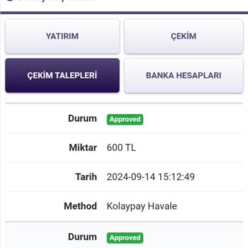 Onwin Bahis Cumartesi Günü Yapılan Çekim Hesabıma Geçmedi