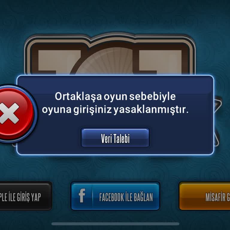 101 Okey Plus 101 Plus Okeyin Haksız Yere Banlaması