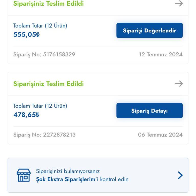 Şok Marketler Şokta Cep Telim Edilmemiştir