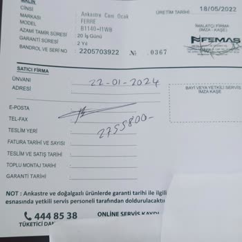 Ferre Markalı Ürünlerin Garanti Kapsamında Paslanma Sorunu