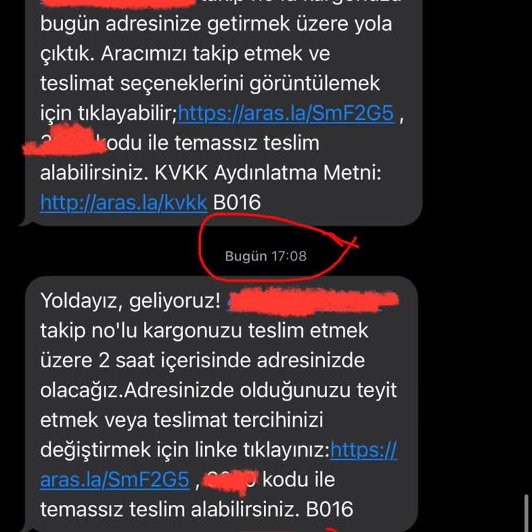 Aras Kargo Saat Verip Gelmiyorsunuz