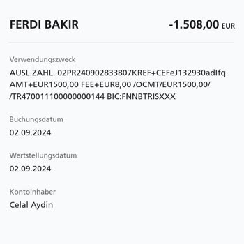 QNB Ye Yurt Dışından Gönderilen Yok Olan Para