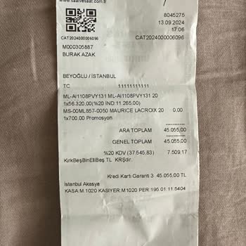 Akasya Saat & Saat Mağazasının Kusurlu Ürünü Değişim İade Yapmaması