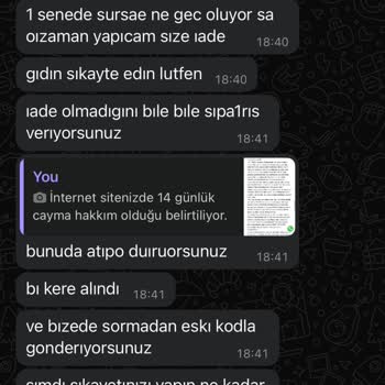 Zikzak Butik'te İade Sorunu Ve Saygısız İletişim