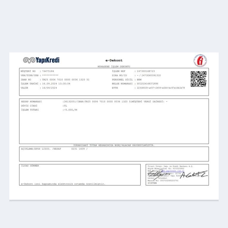 Lidio Şirketi Haberim Olmadan Para Çekti