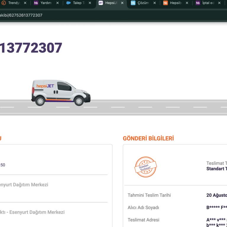 Hepsijet Ve Hepsiburada İptal Edilen Satıcı Gönderisi