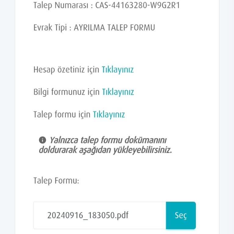 Türkiye Hayat Emeklilik BES Sözleşmemi İptal Etmiyor