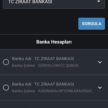 Ziraat Bankası Hesabım Mobilde Görünmüyor.