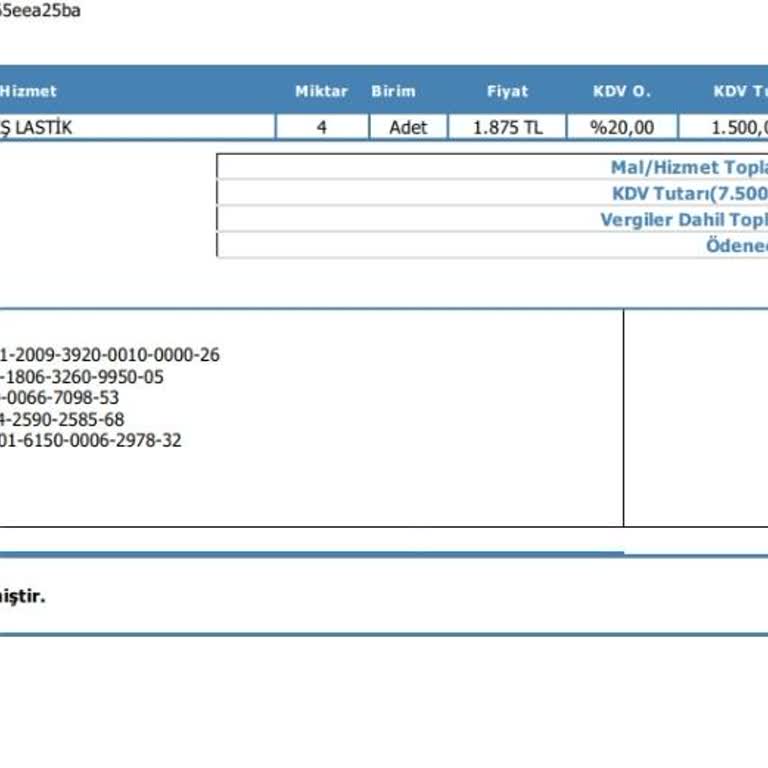 Hankook Lastik Yanaklarında Kesikler Mevcut
