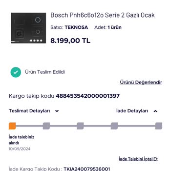 Horoz Lojistik Teknosa Ürün İadesini Almaya Gelmiyor
