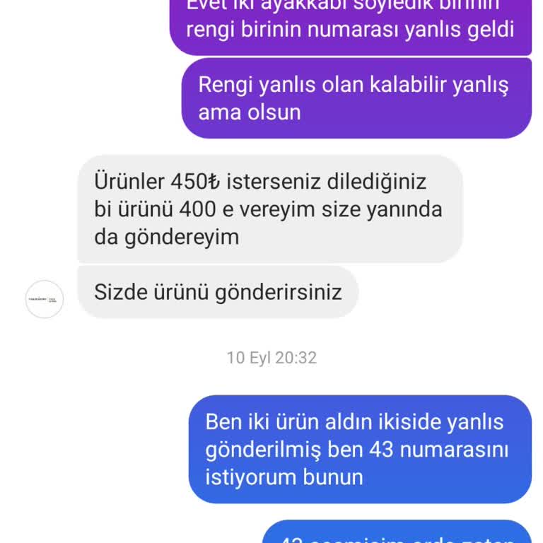 Shopier Yanlış Gönderilen Ayakkabılar Ve İlgisiz Müşteri Hizmetleri