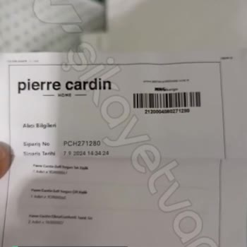 Pierre Cardin Home Yanlış-Eksik Ürün Gönderimi Müşteri Hizmetsizliği!