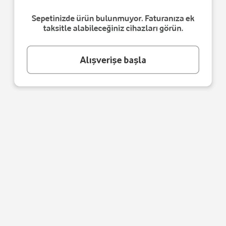 Vodafone Yanımda Uygulamasında Cihaz Sepete Eklenmiyor
