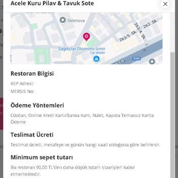 Yemek Sepeti "İşletme Destek Hattı"nın İşgüzarlığı