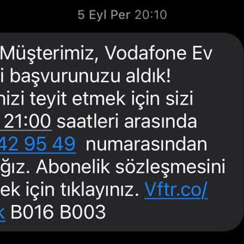 Vodafone Net Ev İnterneti Kurulum Süresi Gecikmesi