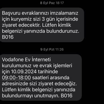 Vodafone Net Ev İnterneti Kurulum Süresi Gecikmesi