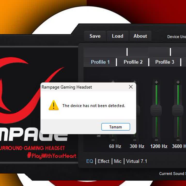 Rampage Miracle-X4 Siyah RGB LED 7.1 Driver Hatası