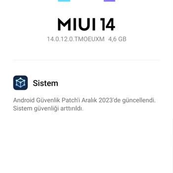 Xiaomi Redmi Niye 12 Pro 5g Güncelleme Sorunu