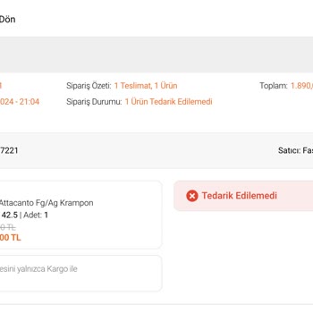 Fast Spor Siparişim İptal Edilip Fiyatı Artırılıp Satışa Sunuldu