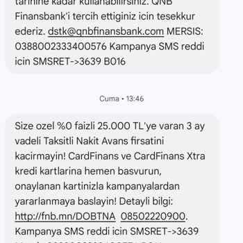 QNB Finansbank Her Şey Mükemmelken Bile Kredi Kartı Başvurumu Reddetti
