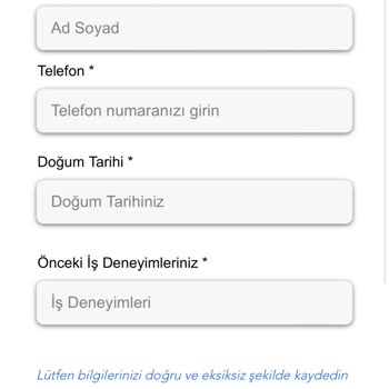 İşin Olsun Kimlik Bilgilerimin Güvenliği Hakkında Acil Yardım Talebi