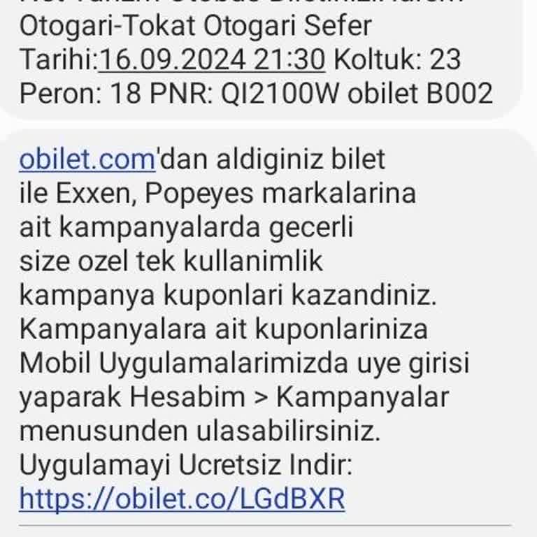 Obilet Yanlış Ve Eksik Bilgiler Takipsizlik