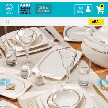 A101 Adında Yemek Takımı Seti