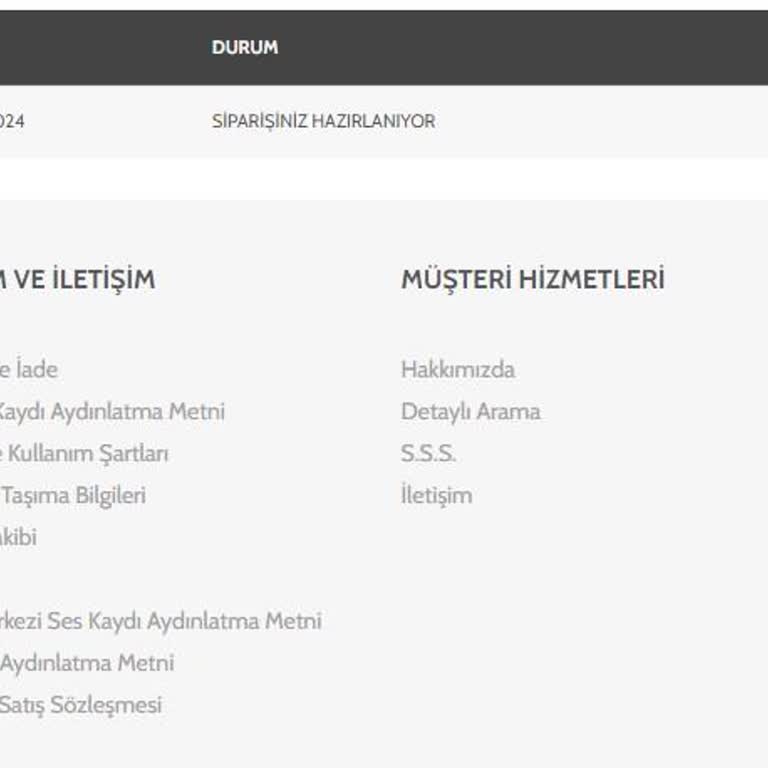 Rabi Mobilya (Taklit Sayfa) 16 Gündür Kargolanmayan 6 Kapaklı Gardırop