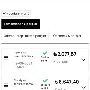 Nalburdayim.com'dan Sipariş Verdim Ama Kargolanmadı
