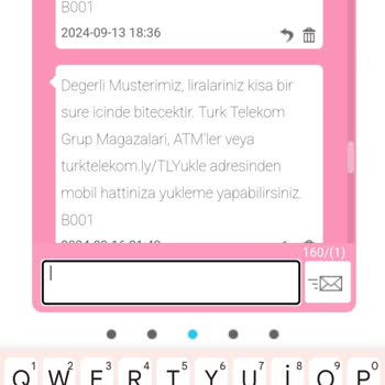 Türk Telekom Data Hattında Yüklenen TL'nin Kaybolması