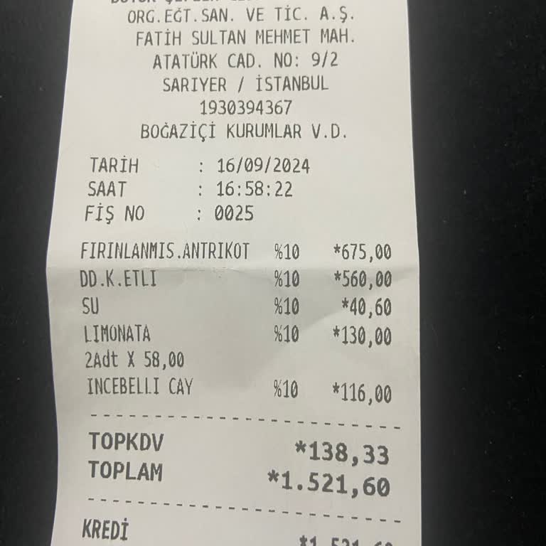 İstinyePark Big Chef'te Yanıltıcı Fiyatlandırma Ve İkram Sorunu