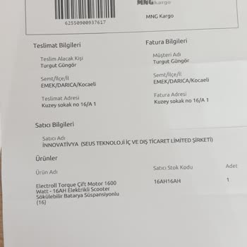 Electroll Torque Bozulan Şarj Adaptörünü Ücretli Değiştirdi