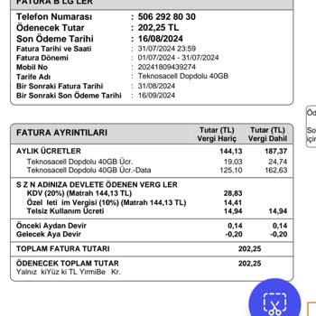 TeknosaCell Teknosacel Faturalı Hat Fiyatlandırması