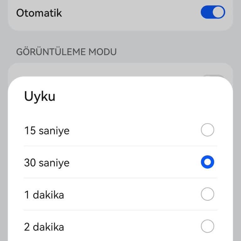 Huawei P40 Pro Uyku Modu En Fazla 10dk Hiçbir Zaman Seçeneği Yok