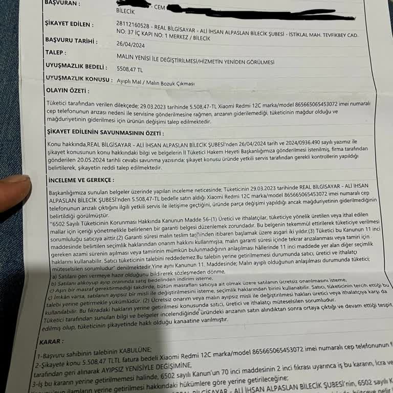 Türk Telekom Bozuk Telefon Verdi