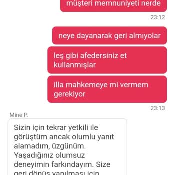 Yemeksepeti + Gurme Burger Şikayet