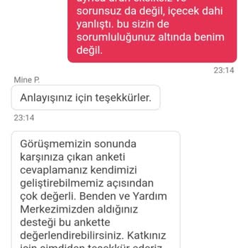 Yemeksepeti + Gurme Burger Şikayet