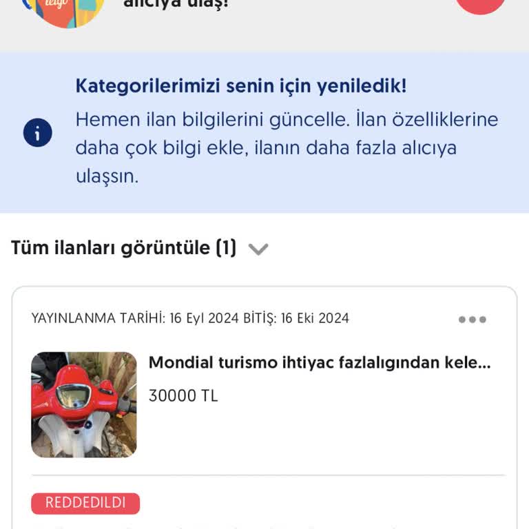 Letgo Ürün Reddedildi Hatası