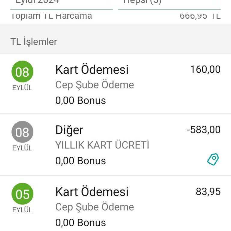 Garanti Bankası Yıllık Kart Aidatı Ücreti Alınması