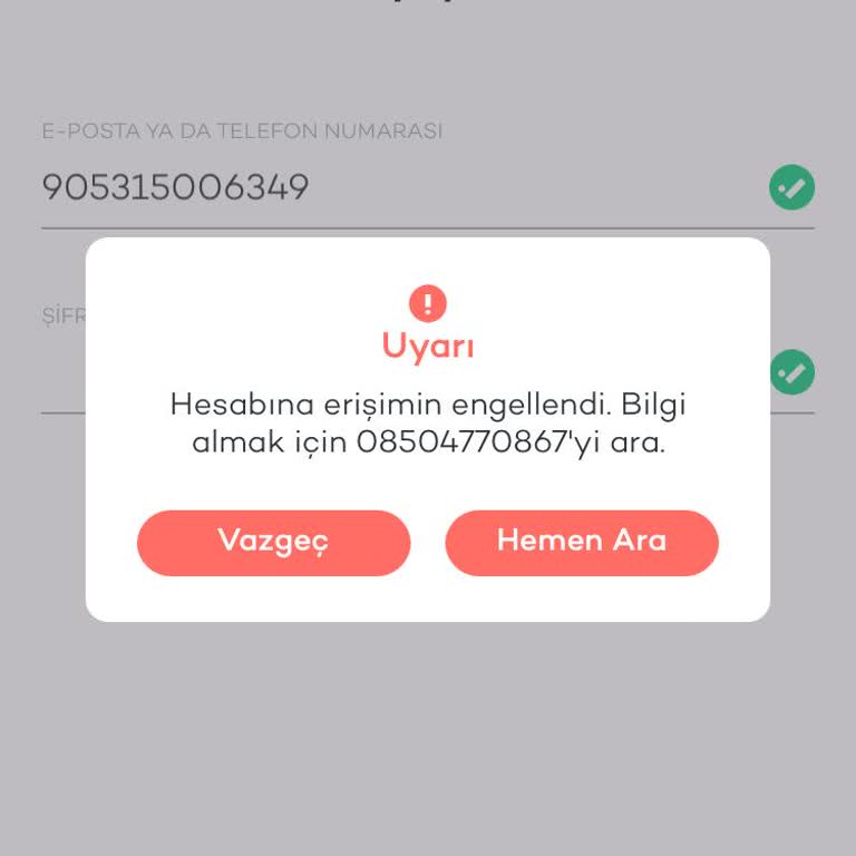 Tosla Hesaba Erişim Engeli