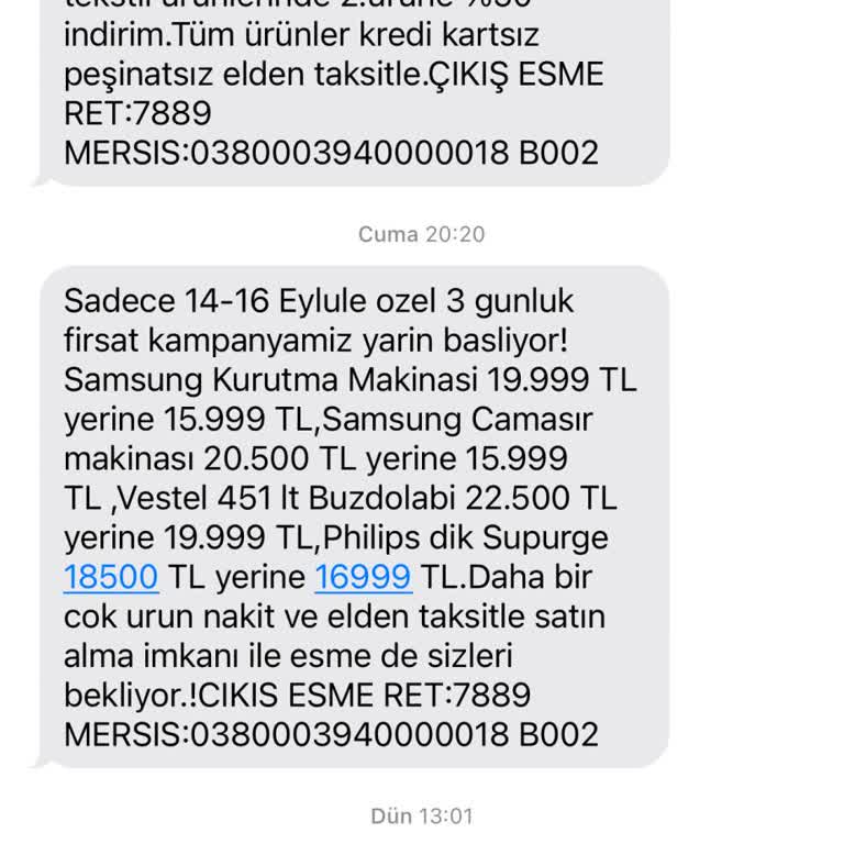 Esme AVM Yetti Artık