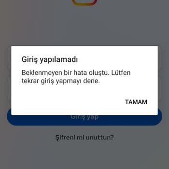Instagram Giriş Yapamam