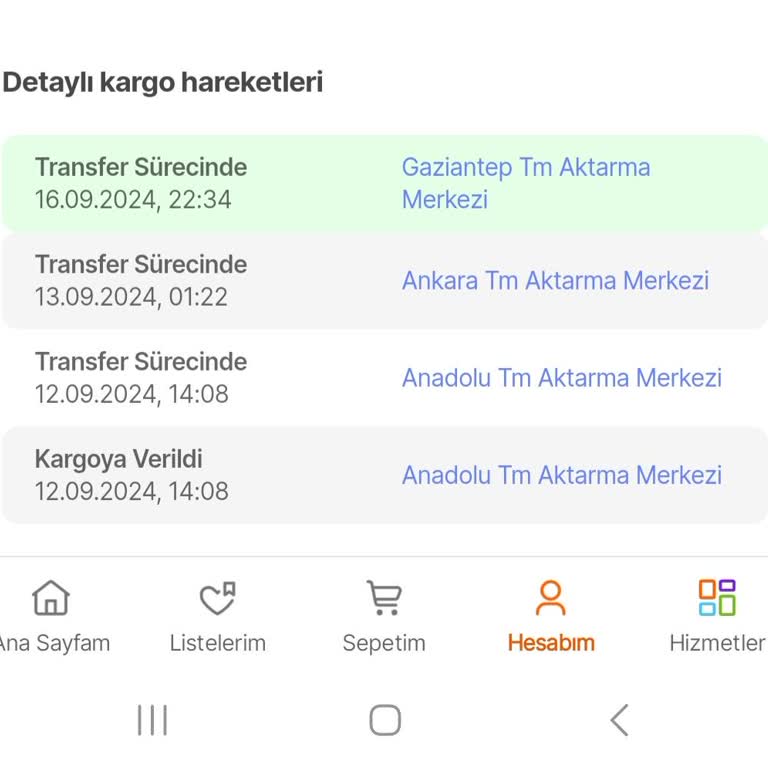 hepsiJET Ankara'dan Kırıkkale'ye Gelecek Kargo, Gaziantep İline Gitti