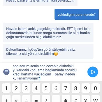 İş Bankası'nda Kredi Kartıma Yatırdığım Paranın Haksız Blokesi